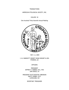 Transactions - 2004 - American Otological Society