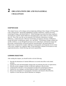 2 ORGANIZATIONS 2001 AND MANAGERIAL CHALLENGE