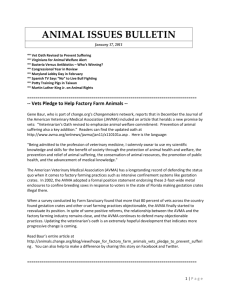 Animal Issues for January 17, 2011