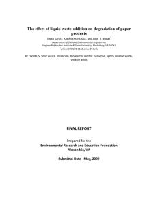 Final Report - Environmental Research and Education Foundation