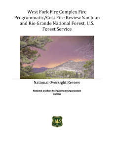 West Fork Fire - USDA Forest Service