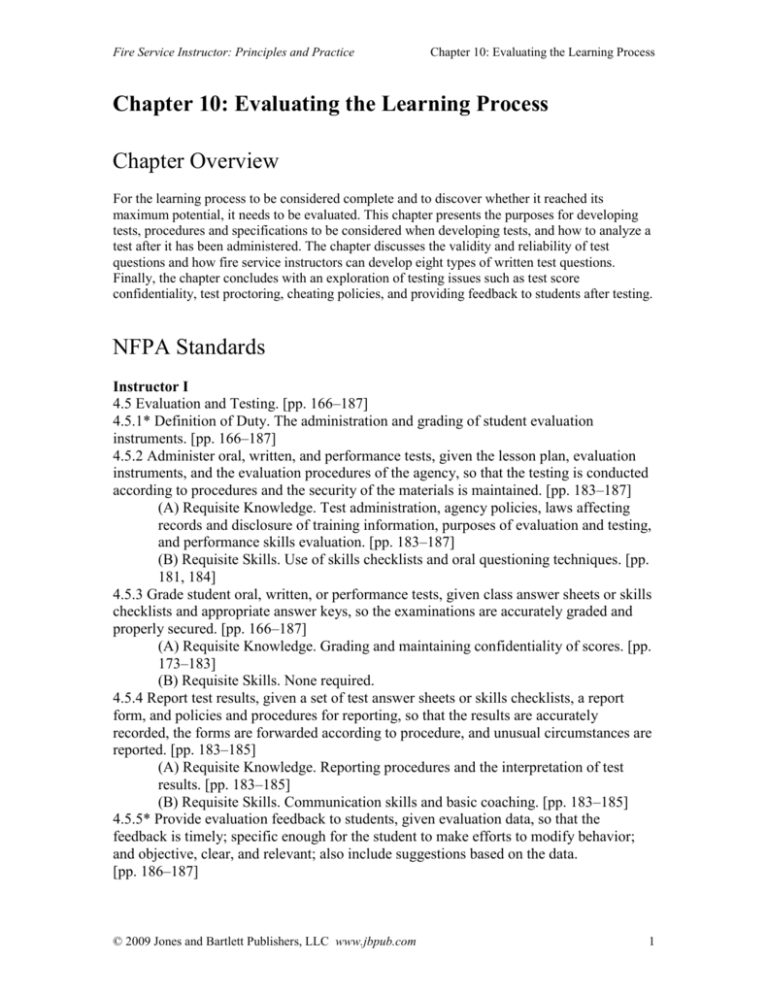 Chapter Overview - Jones & Bartlett Learning