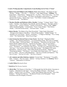 Creative Writing Specialty Reading List