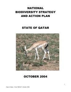 CBD Strategy and Action Plan - Qatar