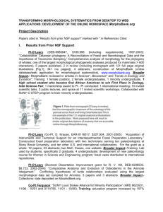 MorphoBank: An online workspace for morphological systematics