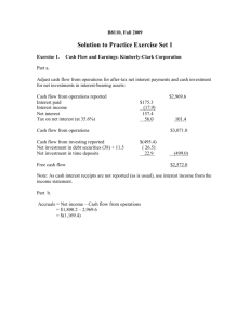 Solution to Exercise Set 1