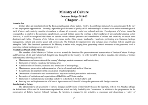Chapter - Ministry of Culture, Government of India