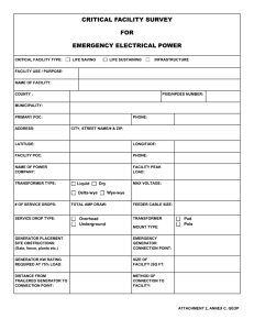 Generator Specs Request Form