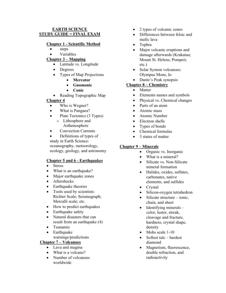 Final Exam Study Guide Final Exam Study Guide