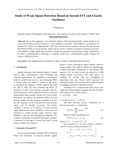 Study of Weak Signal Detection Based on Second FFT and Chaotic