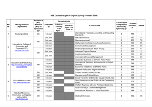 You can List of Courses taught in English at Spring 2013