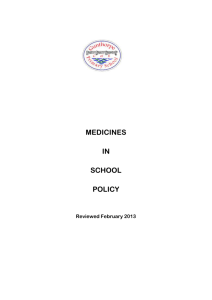 Medicines Policy - Gunthorpe Primary School