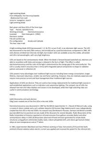 Light-emitting diode From Wikipedia, the free encyclopedia