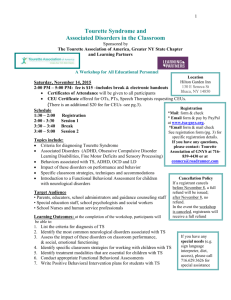 flyer and registration information - Tourette Syndrome Association of