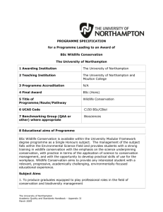 the Detailed Programme Specification.