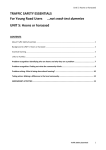 Background to UNIT 5: Hoons or harassed