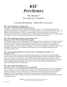 PsycSeries - Department of Psychology