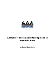 Analysis of Sustainable Development in Mountain areas