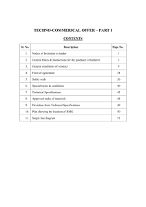 technical specification for 500 kva generator set