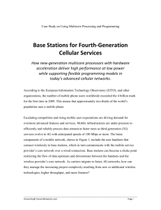 Base Stations for Fourth-Generation Cellular Services