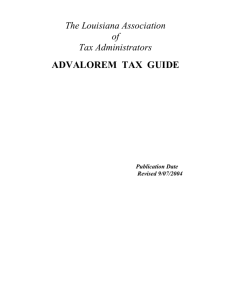 Ad Valorem Tax Guide