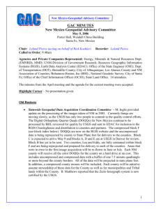 May 2006 GAC Minutes - New Mexico Geospatial Advisory Committee