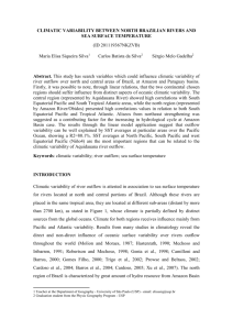 CLIMATIC VARIABILITY BETWEEN NORTH BRAZILIAN RIVERS