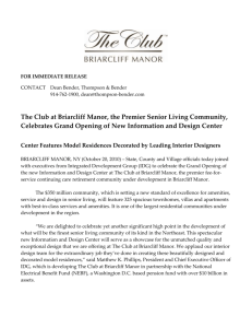 The Club at Briarcliff Manor, Westchester`s Premier Senior Living
