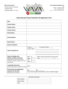 Footlocker Kit Application Form