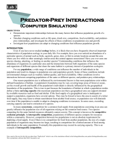 Lab 3: Predator Prey Simulation