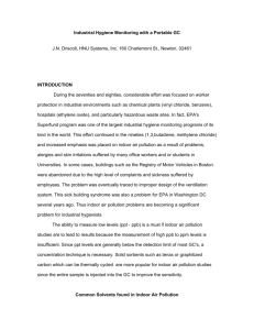 Industrial Hygiene Monitoring with a Portable GC