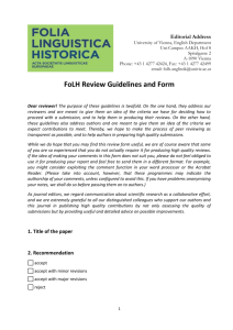 FolH Review Guidelines and Form ()