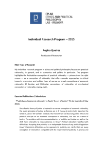 Individual Research Program - 2015