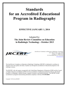 2014 Radiography Standards