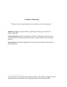 CLAHS Mentoring Handbook - School of Education