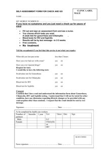 SELF-ASSESSMENT FORM FOR MALE TNT CLINIC