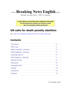 UN calls for death penalty abolition