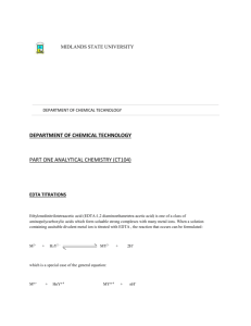 DEPARTMENT OF CHEMICAL TECHNOLOGY PART ONE