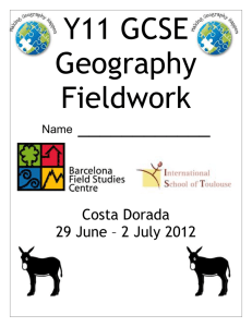 Fieldwork Booklet