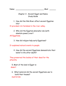 Egypt Study Guide