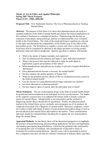 Thesis Proposal - Philosophy at UNC Charlotte