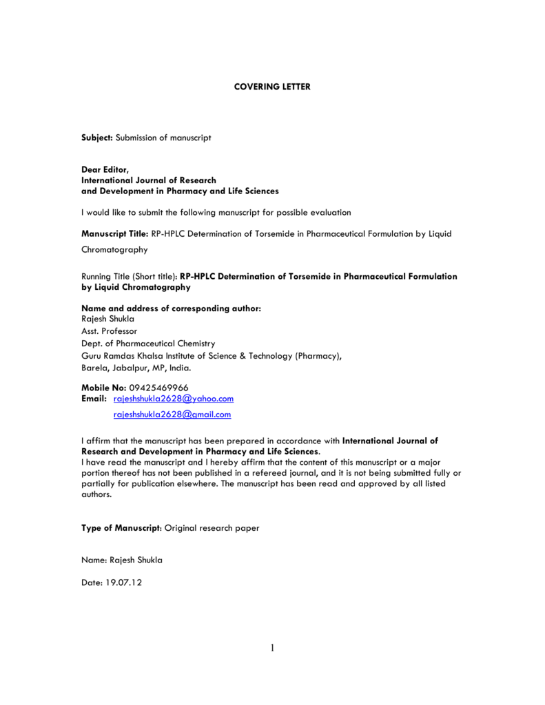 Cover Letter Addressed To from s3.studylib.net