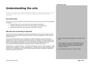 Understanding the arts
