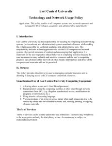 Technology and Network Usage Policy