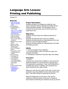 Language Arts: Printing and Publishing