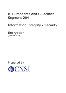 1.0 Encryption Standards