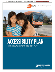 MiWay Accessibility Plan 2011