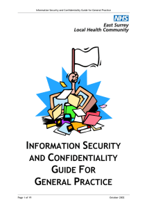 Information Security and Confidentiality Guide for General Practice