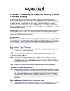 Experient – Inventing the Integrated Meeting & Event Solutions