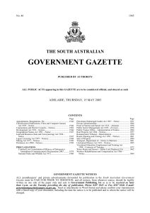 ARC May 2003 - Government Gazette